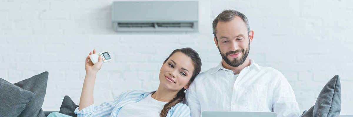 Climatiseur dans un salon